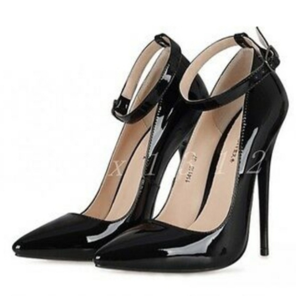 Black Patent Red-Bottoms